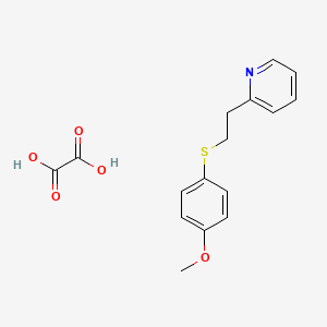 molecular formula C16H17NO5S B5090613 2-{2-[(4-methoxyphenyl)thio]ethyl}pyridine oxalate 