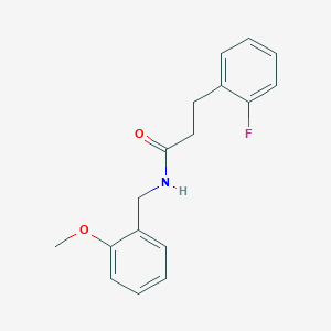 molecular formula C17H18FNO2 B5090643 3-(2-fluorophenyl)-N-(2-methoxybenzyl)propanamide 