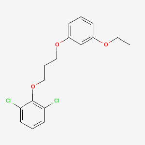 molecular formula C17H18Cl2O3 B5090647 1,3-dichloro-2-[3-(3-ethoxyphenoxy)propoxy]benzene 