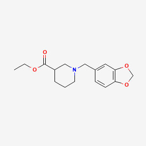 ethyl 1-(1,3-benzodioxol-5-ylmethyl)-3-piperidinecarboxylate