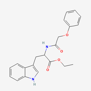molecular formula C21H22N2O4 B5090760 ethyl N-(phenoxyacetyl)tryptophanate 