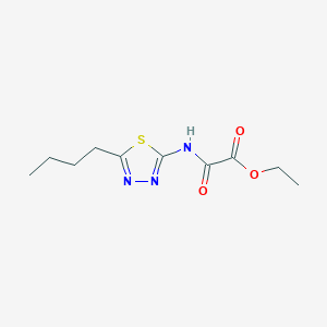 molecular formula C10H15N3O3S B5090808 ethyl [(5-butyl-1,3,4-thiadiazol-2-yl)amino](oxo)acetate CAS No. 79525-86-3