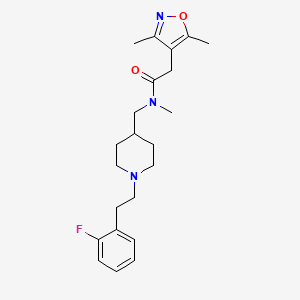2-(3,5-dimethyl-4-isoxazolyl)-N-({1-[2-(2-fluorophenyl)ethyl]-4-piperidinyl}methyl)-N-methylacetamide