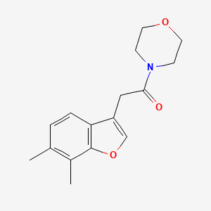 molecular formula C16H19NO3 B5090975 4-[(6,7-dimethyl-1-benzofuran-3-yl)acetyl]morpholine 
