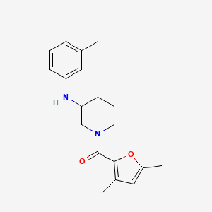 molecular formula C20H26N2O2 B5090998 1-(3,5-dimethyl-2-furoyl)-N-(3,4-dimethylphenyl)-3-piperidinamine 
