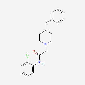 molecular formula C20H23ClN2O B5091042 2-(4-benzyl-1-piperidinyl)-N-(2-chlorophenyl)acetamide 