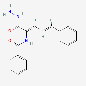 molecular formula C18H17N3O2 B5091099 N-[1-(hydrazinocarbonyl)-4-phenyl-1,3-butadien-1-yl]benzamide 