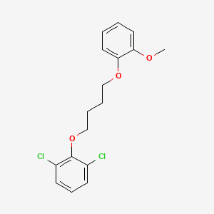 molecular formula C17H18Cl2O3 B5091119 1,3-dichloro-2-[4-(2-methoxyphenoxy)butoxy]benzene 