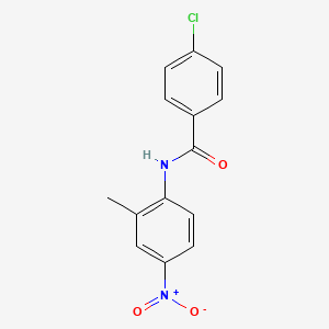 molecular formula C14H11ClN2O3 B5091125 4-chloro-N-(2-methyl-4-nitrophenyl)benzamide 