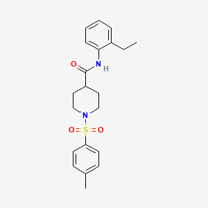 molecular formula C21H26N2O3S B5091151 N-(2-ethylphenyl)-1-[(4-methylphenyl)sulfonyl]-4-piperidinecarboxamide 