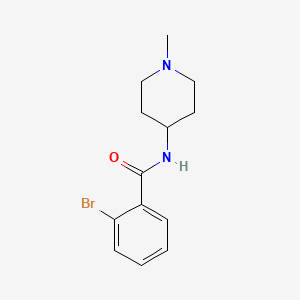 molecular formula C13H17BrN2O B5091167 2-bromo-N-(1-methyl-4-piperidinyl)benzamide 