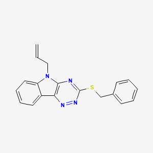 molecular formula C19H16N4S B5091184 5-allyl-3-(benzylthio)-5H-[1,2,4]triazino[5,6-b]indole 