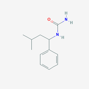 molecular formula C12H18N2O B5091188 N-(3-methyl-1-phenylbutyl)urea 