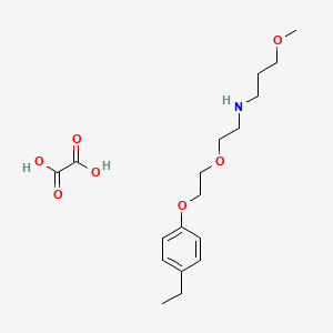 molecular formula C18H29NO7 B5091195 N-{2-[2-(4-ethylphenoxy)ethoxy]ethyl}-3-methoxy-1-propanamine oxalate 