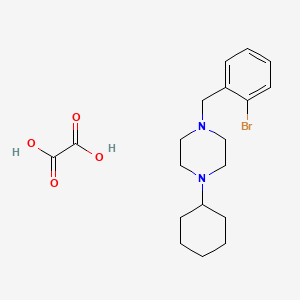 molecular formula C19H27BrN2O4 B5091278 1-(2-bromobenzyl)-4-cyclohexylpiperazine oxalate 