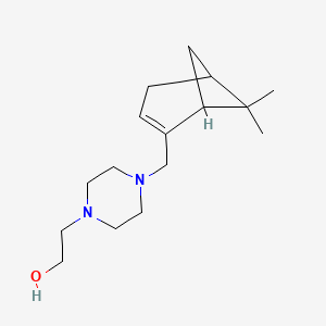 molecular formula C16H28N2O B5091294 2-{4-[(6,6-dimethylbicyclo[3.1.1]hept-2-en-2-yl)methyl]-1-piperazinyl}ethanol 