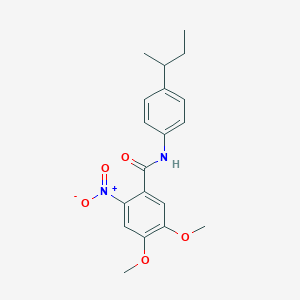 N-(4-sec-butylphenyl)-4,5-dimethoxy-2-nitrobenzamide