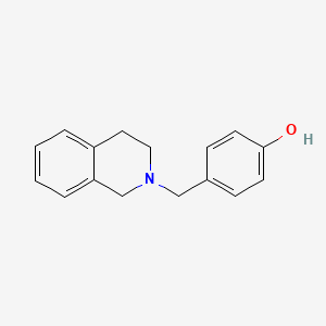 molecular formula C16H17NO B5091315 4-(3,4-dihydro-2(1H)-isoquinolinylmethyl)phenol 