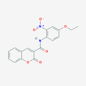 molecular formula C18H14N2O6 B5091323 N-(4-ethoxy-2-nitrophenyl)-2-oxo-2H-chromene-3-carboxamide 