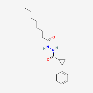 molecular formula C18H26N2O2 B5091330 N'-octanoyl-2-phenylcyclopropanecarbohydrazide 