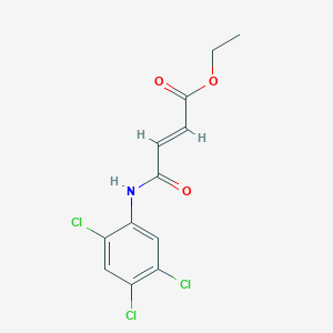 molecular formula C12H10Cl3NO3 B5091346 ethyl 4-oxo-4-[(2,4,5-trichlorophenyl)amino]-2-butenoate 