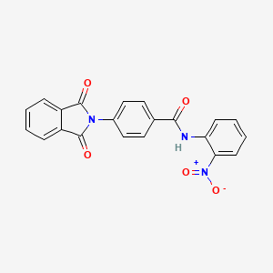 molecular formula C21H13N3O5 B5091416 4-(1,3-dioxo-1,3-dihydro-2H-isoindol-2-yl)-N-(2-nitrophenyl)benzamide 