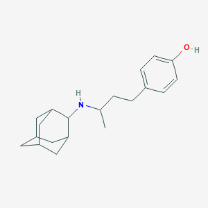 molecular formula C20H29NO B5091418 4-[3-(2-adamantylamino)butyl]phenol 