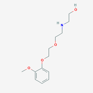 molecular formula C13H21NO4 B5091432 2-({2-[2-(2-methoxyphenoxy)ethoxy]ethyl}amino)ethanol 