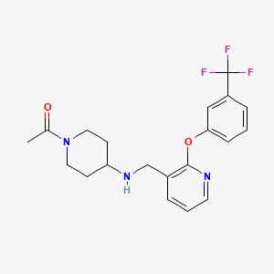 molecular formula C20H22F3N3O2 B5091445 1-acetyl-N-({2-[3-(trifluoromethyl)phenoxy]-3-pyridinyl}methyl)-4-piperidinamine 