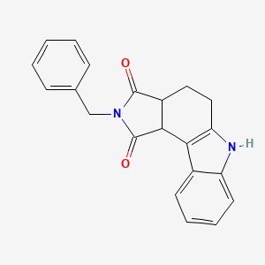 molecular formula C21H18N2O2 B5091466 2-benzyl-4,5,6,10c-tetrahydropyrrolo[3,4-c]carbazole-1,3(2H,3aH)-dione 