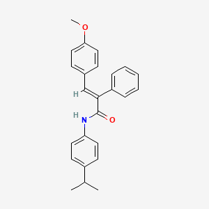 molecular formula C25H25NO2 B5091550 N-(4-isopropylphenyl)-3-(4-methoxyphenyl)-2-phenylacrylamide 