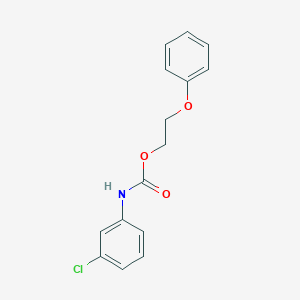 molecular formula C15H14ClNO3 B5091584 2-phenoxyethyl (3-chlorophenyl)carbamate 