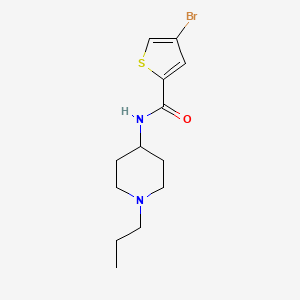 molecular formula C13H19BrN2OS B5091619 4-bromo-N-(1-propyl-4-piperidinyl)-2-thiophenecarboxamide 