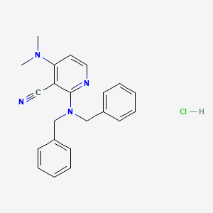 molecular formula C22H23ClN4 B5091663 2-(dibenzylamino)-4-(dimethylamino)nicotinonitrile hydrochloride 