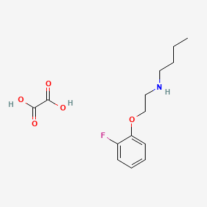 molecular formula C14H20FNO5 B5091669 N-[2-(2-fluorophenoxy)ethyl]-1-butanamine oxalate 