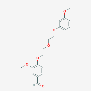 3-methoxy-4-{2-[2-(3-methoxyphenoxy)ethoxy]ethoxy}benzaldehyde