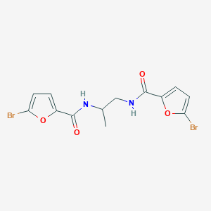 molecular formula C13H12Br2N2O4 B5091743 N,N'-1,2-propanediylbis(5-bromo-2-furamide) 