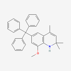 molecular formula C32H31NO B5091766 8-methoxy-2,2,4-trimethyl-6-trityl-1,2-dihydroquinoline 