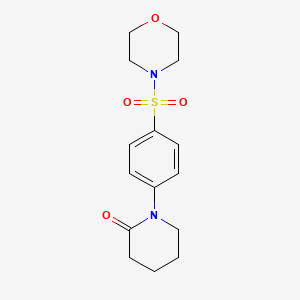 molecular formula C15H20N2O4S B5091774 1-[4-(4-morpholinylsulfonyl)phenyl]-2-piperidinone 
