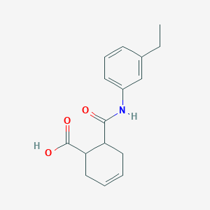 molecular formula C16H19NO3 B5091805 6-{[(3-ethylphenyl)amino]carbonyl}-3-cyclohexene-1-carboxylic acid 