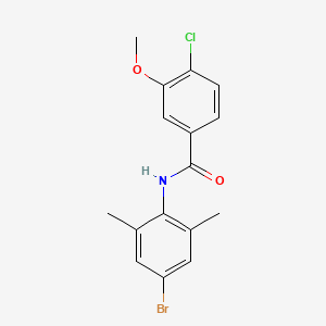 molecular formula C16H15BrClNO2 B5091849 N-(4-bromo-2,6-dimethylphenyl)-4-chloro-3-methoxybenzamide 