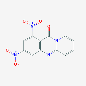 molecular formula C12H6N4O5 B5091871 1,3-dinitro-11H-pyrido[2,1-b]quinazolin-11-one 