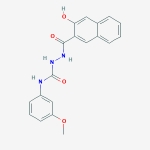 molecular formula C19H17N3O4 B5091887 2-(3-hydroxy-2-naphthoyl)-N-(3-methoxyphenyl)hydrazinecarboxamide 