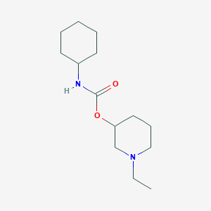 molecular formula C14H26N2O2 B5091927 1-ethyl-3-piperidinyl cyclohexylcarbamate 