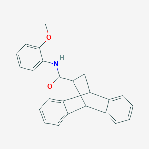 molecular formula C24H21NO2 B5092006 N-(2-methoxyphenyl)tetracyclo[6.6.2.0~2,7~.0~9,14~]hexadeca-2,4,6,9,11,13-hexaene-15-carboxamide 