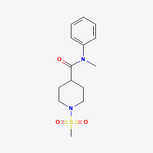 molecular formula C14H20N2O3S B5092007 N-methyl-1-(methylsulfonyl)-N-phenyl-4-piperidinecarboxamide 