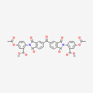 molecular formula C35H20N2O13 B5092048 2,2'-[carbonylbis(1,3-dioxo-1,3-dihydro-2H-isoindole-5,2-diyl)]bis[5-(acetyloxy)benzoic acid] 