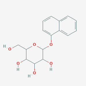 molecular formula C16H18O6 B5092095 1-naphthyl hexopyranoside 