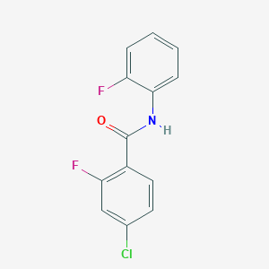molecular formula C13H8ClF2NO B5092114 4-chloro-2-fluoro-N-(2-fluorophenyl)benzamide 