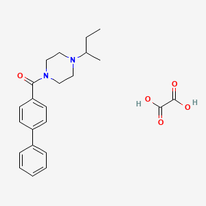 molecular formula C23H28N2O5 B5092146 1-(4-biphenylylcarbonyl)-4-sec-butylpiperazine oxalate 